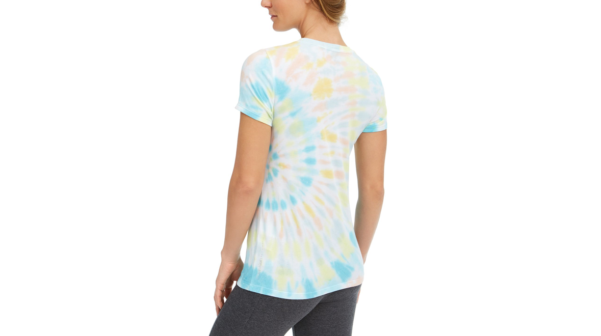 CALVIN KLEIN PERFORMANCE Logo Tie-Dyed women's T-Shirt, Multi, X-Small