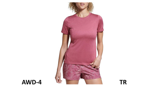 BASS OUTDOOR Women's Standard Knit Active T-Shirt, Comfortable, Dk Rose, X-Small