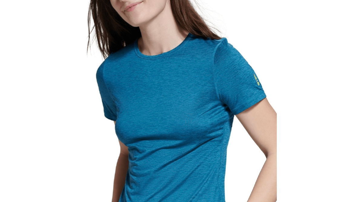 Bass Outdoor Women' Cross Performance Base Layer T-Shirt, Storm Blue, Size Small