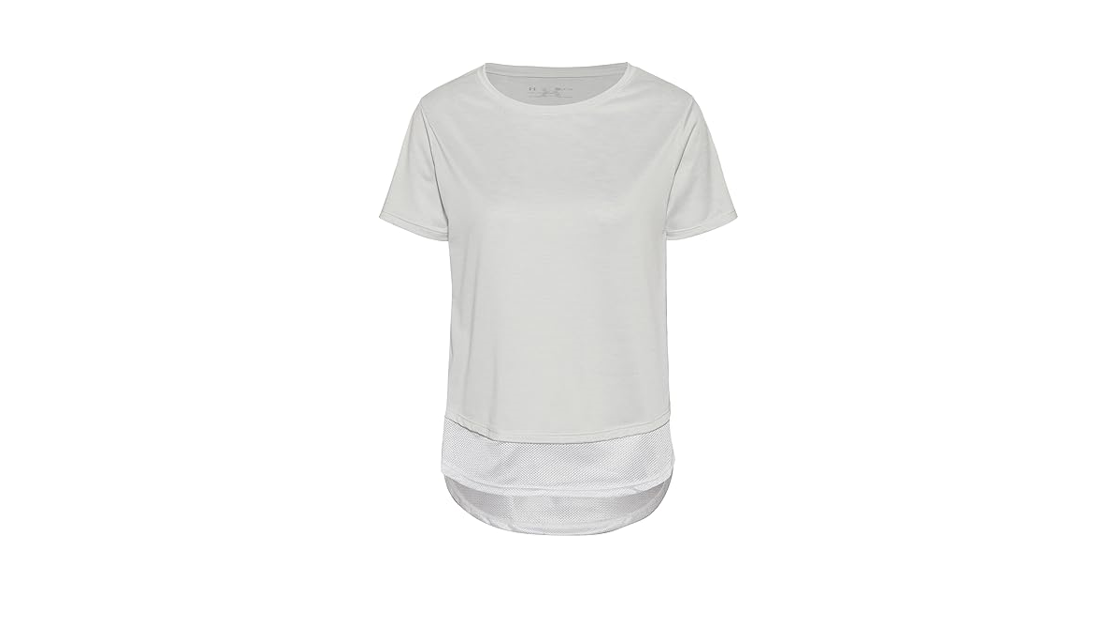 Under Armour Women's Tech Vent Women's Short Sleeve, White-Black, X-Small