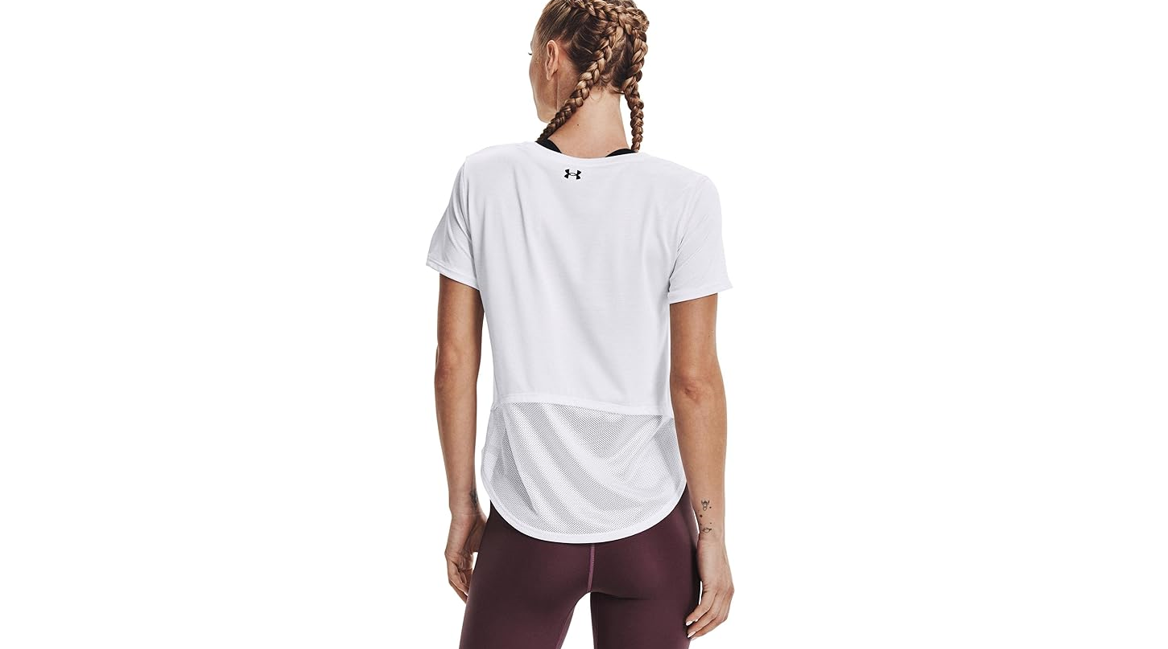 Under Armour Women's Tech Vent Women's Short Sleeve, White-Black, X-Small