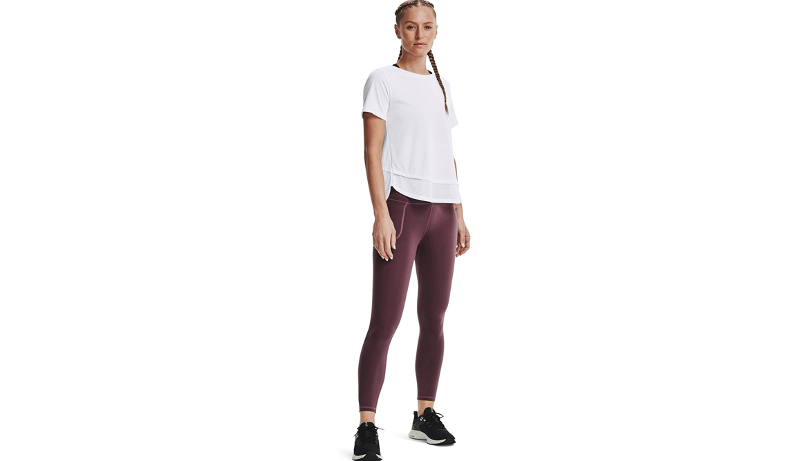 Under Armour Women's Tech Vent Women's Short Sleeve, White-Black, X-Small