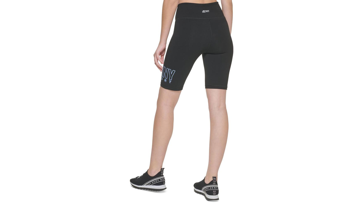 DKNY Women's High Waist Bike Shorts, Black, Size X-Small