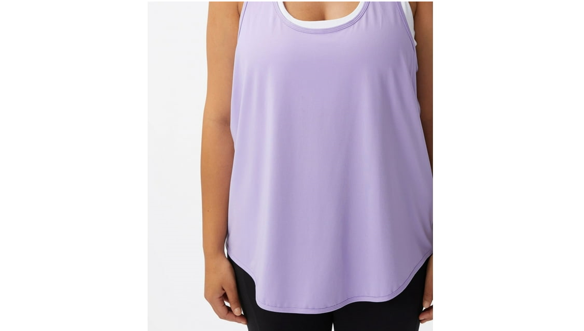 COTTON ON Women's Active Training Tank Top, Purple, Size 16