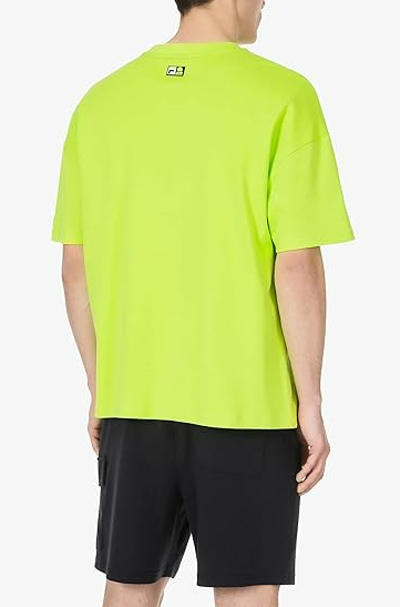 Valentino Rossi Mens Riders Academy Fila Collection Oversized T Shirt XXL Yellow