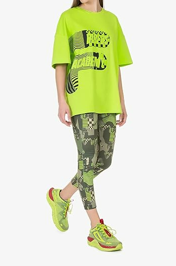 Valentino Rossi Mens Riders Academy Fila Collection Oversized T Shirt XXL Yellow