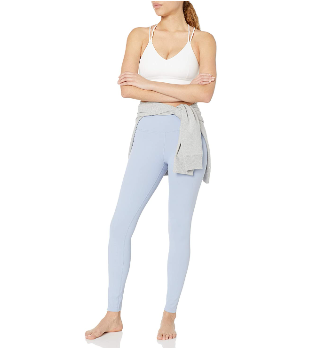 Core 10 Women's Spectrum High Waist Yoga Full-Length Legging - 28", Ice Blue, S