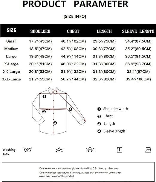 ZEROYAA Men's Urban Stylish Casual Business Slim Fit Long Sleeve Button Size 3XL
