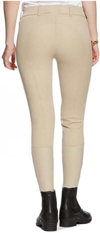 Ariat Women's Heritage Low Rise Knee Patch Front Zip PantShirt, Tan, 32 Long