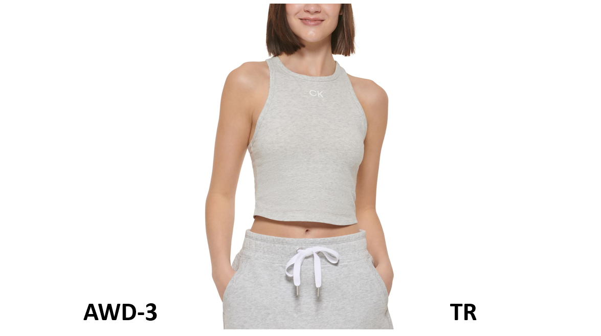 CALVIN KLEIN PERFORMANCE Women's Activewear Workout Crop Top, Porcini, Large