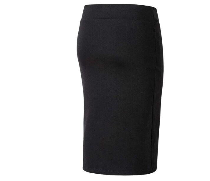Urban CoCo Women's Elastic Waist Stretch Bodycon Midi Pencil Skirt Black XL