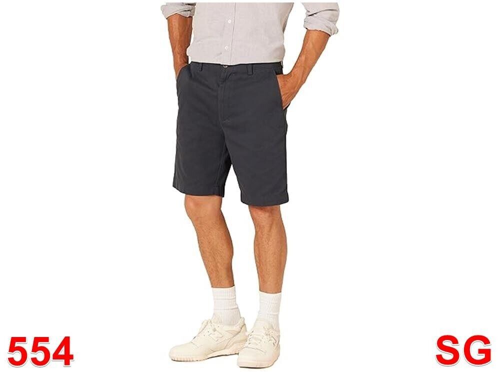 Essentials Men's Classic-Fit 9" Short, Cotton, Straight Leg, Navy, 29