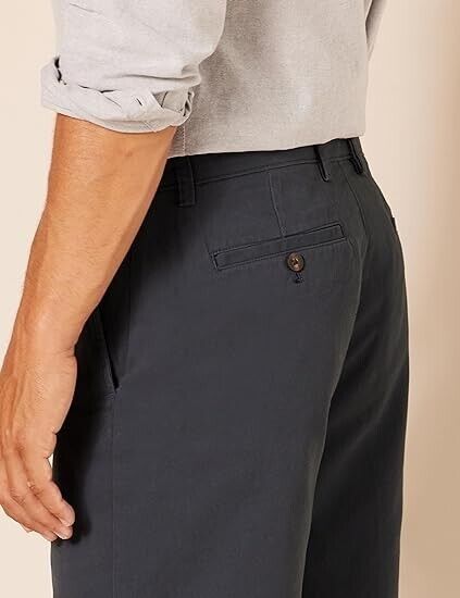 Essentials Men's Classic-Fit 9" Short, Cotton, Straight Leg, Navy, 29