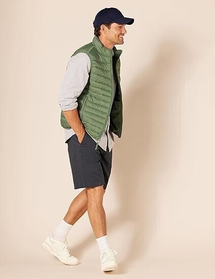 Essentials Men's Classic-Fit 9" Short, Cotton, Straight Leg, Navy, 29
