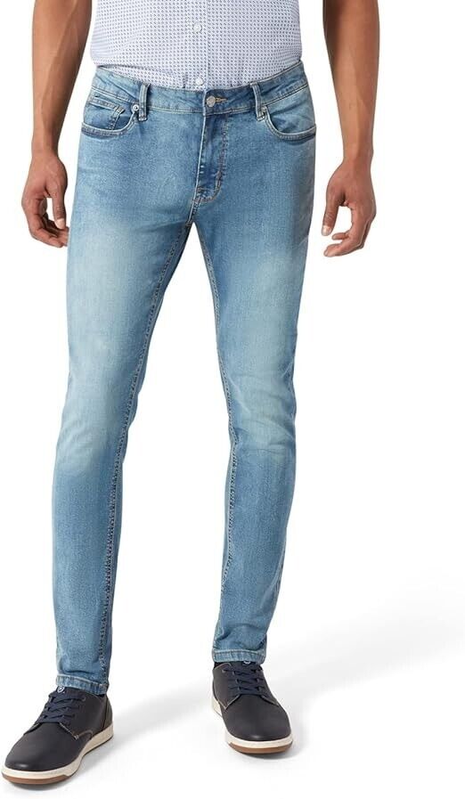 DKNY Men's Skinny Jeans- Premium Soft Stretch Jeans for Men, Skinny Fit, 36Wx32L
