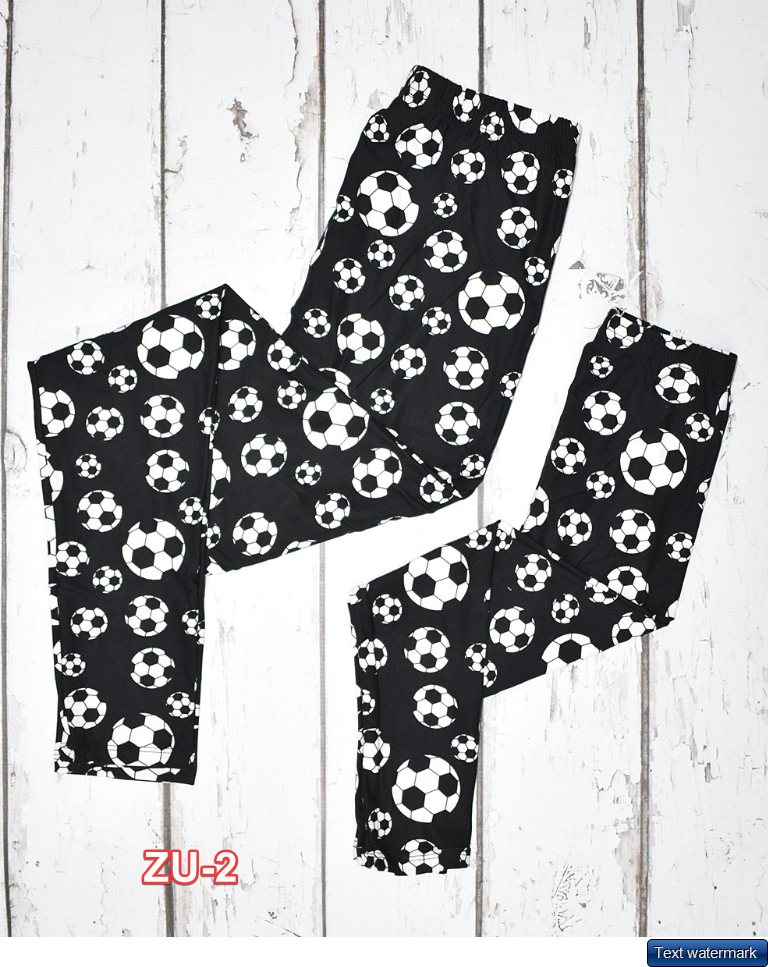 Beary Basics Black Soccer Leggings 24" WAIST , 26" INSEAM