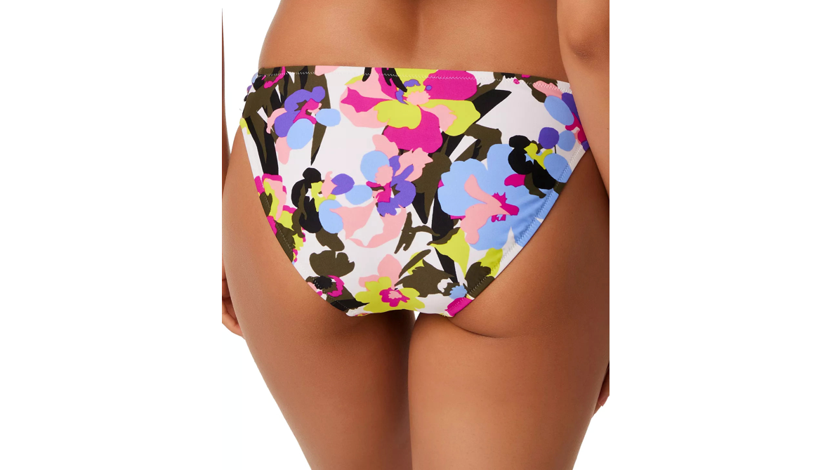BAR III PARADISE GARDEN TAB-SIDE HIPSTER BIKINI BOTTOMS, Multi, Small