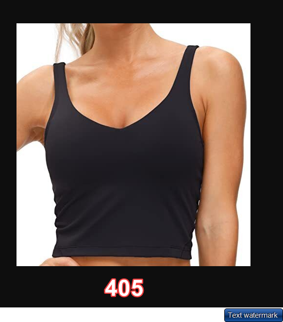 Women’s Longline Sports Bra Wirefree Padded Support Tank Top- The Gym People L