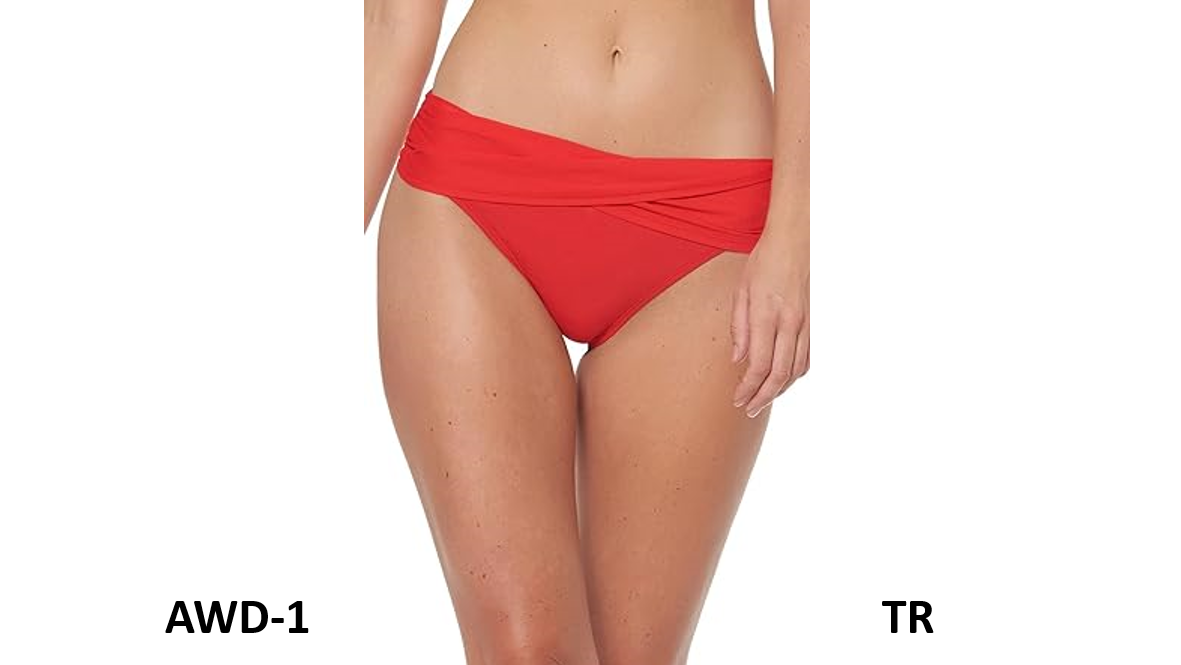 Bleu Rod Beattie Kore Bottoms Sarong Hipster Bottoms, Scarlet, 8