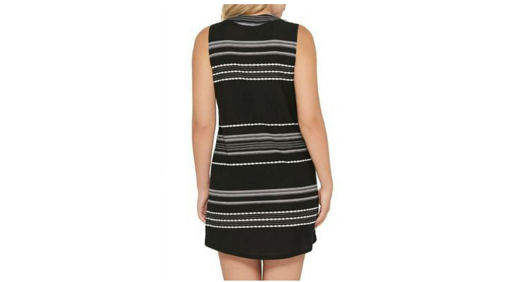 Dotti Women's Dahlia Stripe Cover-Up, Black/White, Large