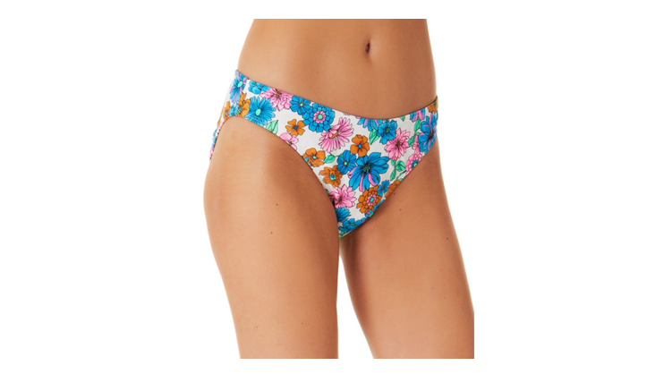 California Waves Women's Hawaii Sunsets Hipster Bottoms Swimsuit Blue Size Small