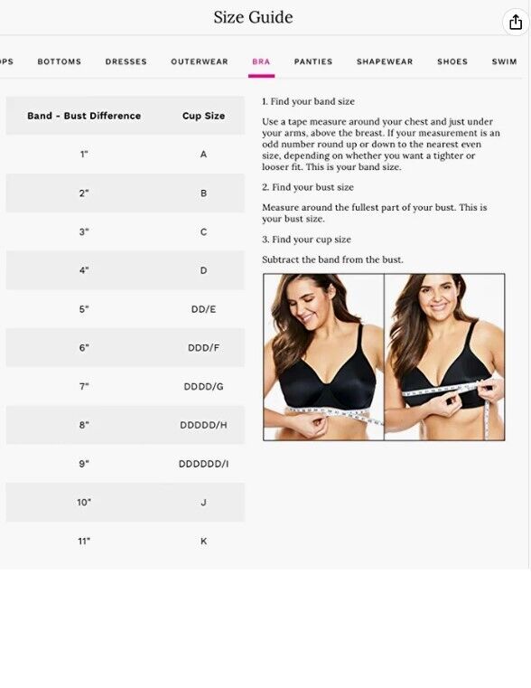 Comfort Choice Plus Unilined Underwire Padded Bra - Black 46DDD