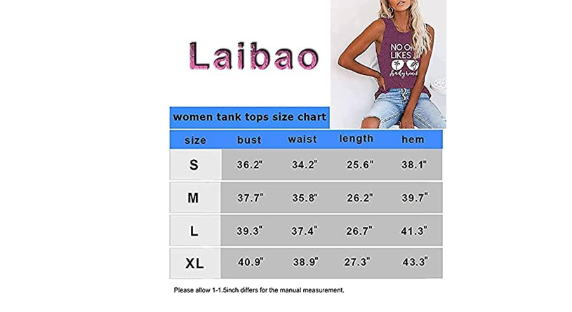 Women Summer Tanks No One Likes A Shady Beach Vacation Funny Trees Graphic, L