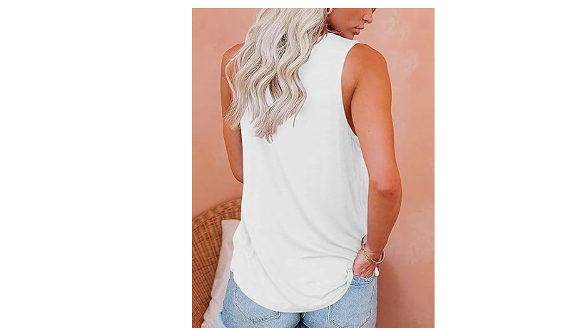 Bliwov Womens Fashion Tank Tops Crewneck Loose Fit Basic y2k Going Out Clothes,S