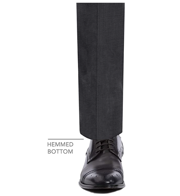 Calvin Klein Men's Slim Fit Suit Separates, Solid Charcoal, 31W x 30L