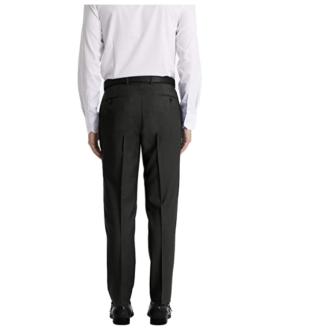 Calvin Klein Men's Slim Fit Suit Separates, Solid Charcoal, 31W x 30L