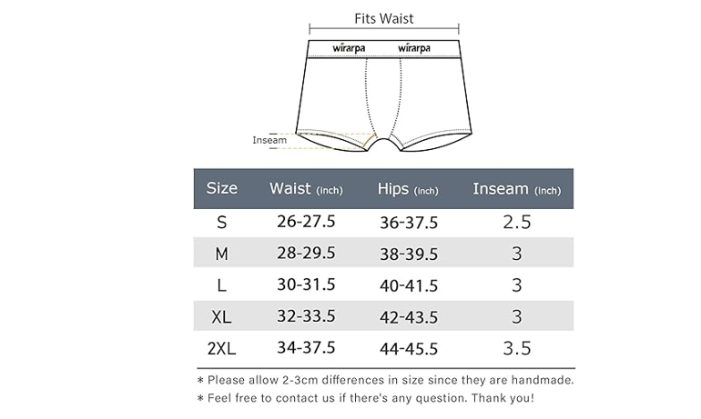 wirarpa Women's Cotton Boxer Briefs Underwear Boy Shorts 4 Pack Black, Medium
