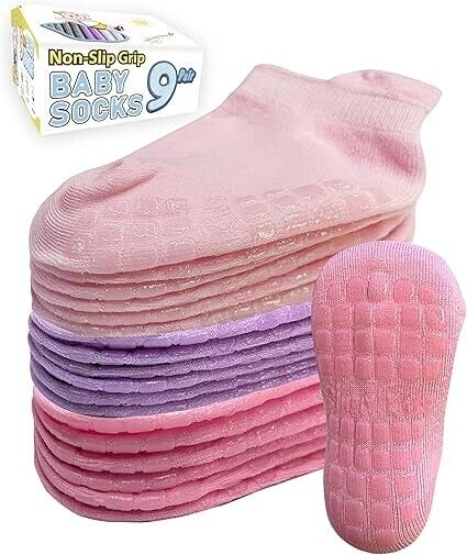 Toddler Socks 3t-4t 4t-5t for Boys Girls Kids Child 6 Years Grippy Non Slip Grip