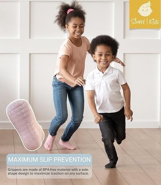 Toddler Socks 3t-4t 4t-5t for Boys Girls Kids Child 6 Years Grippy Non Slip Grip