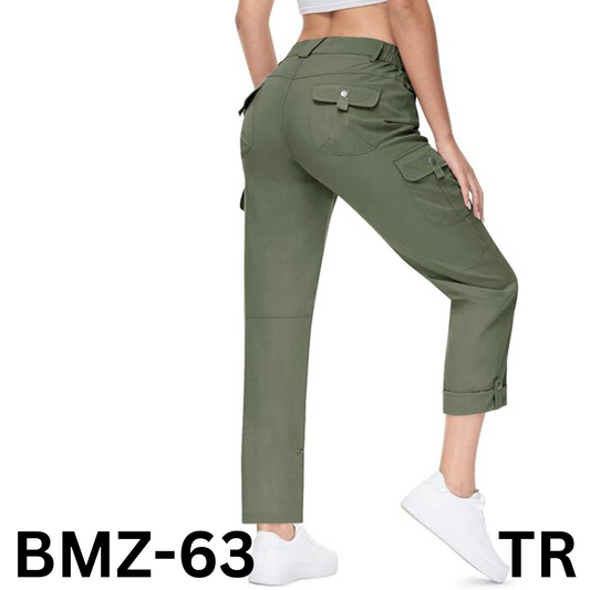 TBMPOY Womens Cargo Hiking Quick Dry Convertible Lightweight Waterproof Pants, M