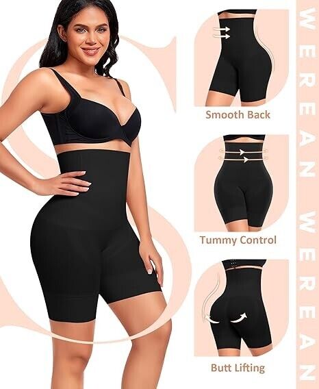 Werena Tummy Control Shorts for Women Seamless High Waisted Body Shapewear, XXL
