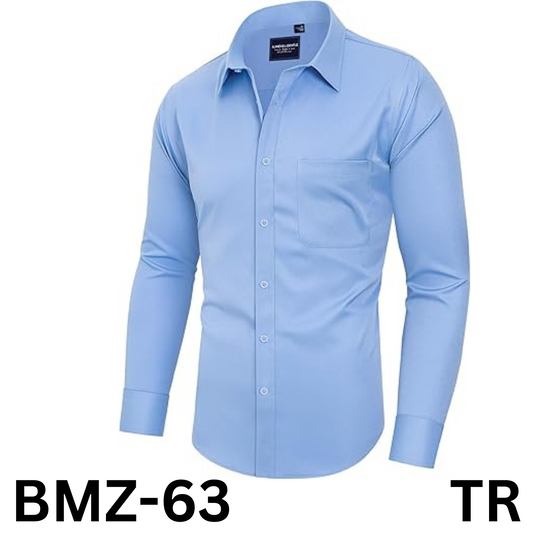 Alimens & Gentle Men's Dress Shirts Long Sleeve Wrinkle-Free Stretch Shirts, XL