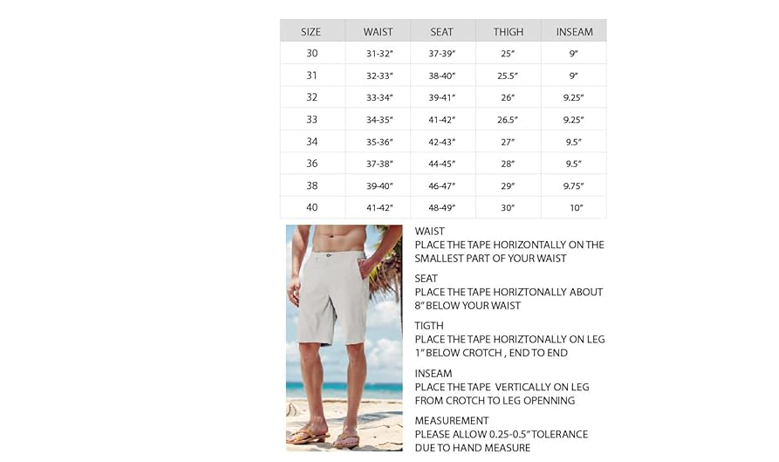 AIRDYNAM Men's Hybrid Golf Dress Shorts Lightweight Quick Dry Casual, 38
