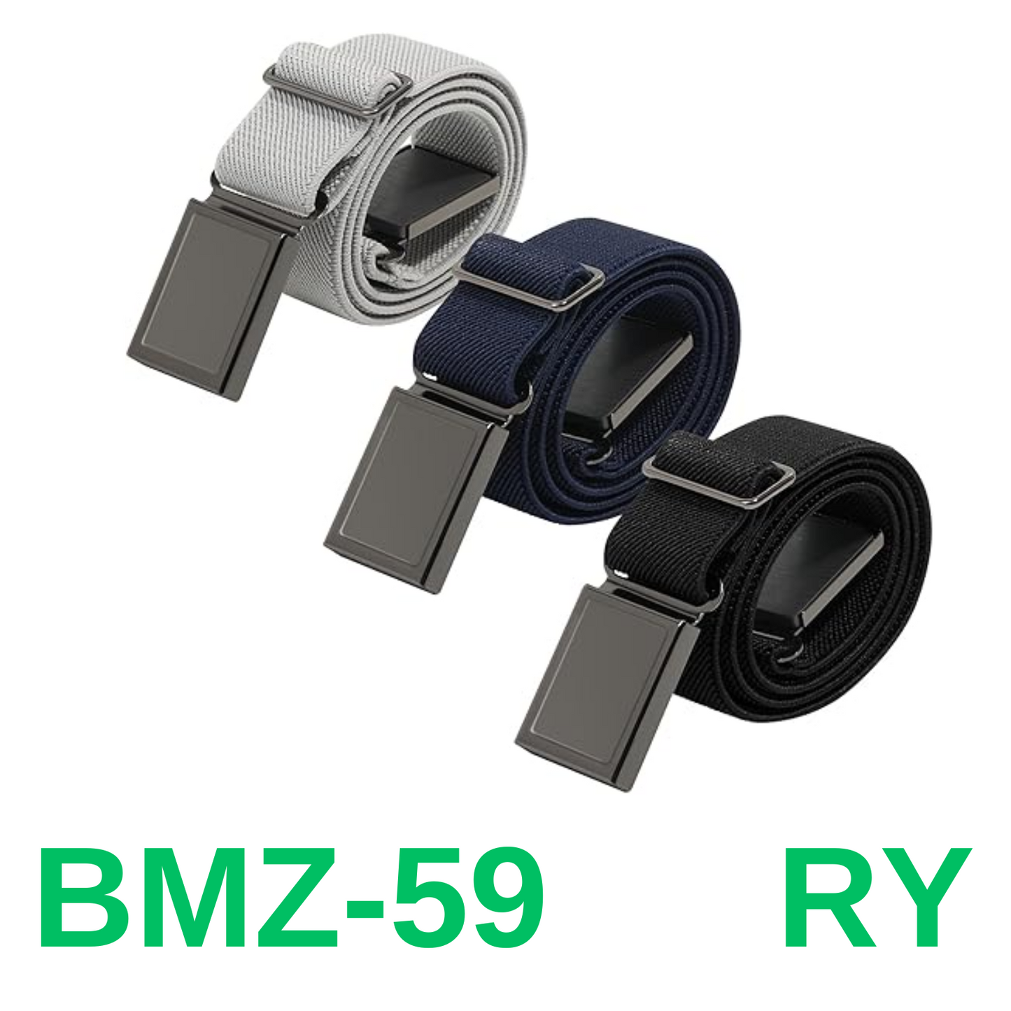 AWAYTR 3 PCS Kids Adjustable Magnetic Belts - Easy to Use Magnetic Buckle Belt