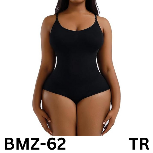 Dennessia's slimming shapewear brief bodysuit provides tummy control, Black XXL