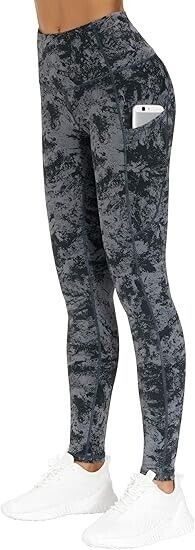THE GYM PEOPLE Thick High Waist Yoga Pants with Pockets,Tummy Control Legging XL