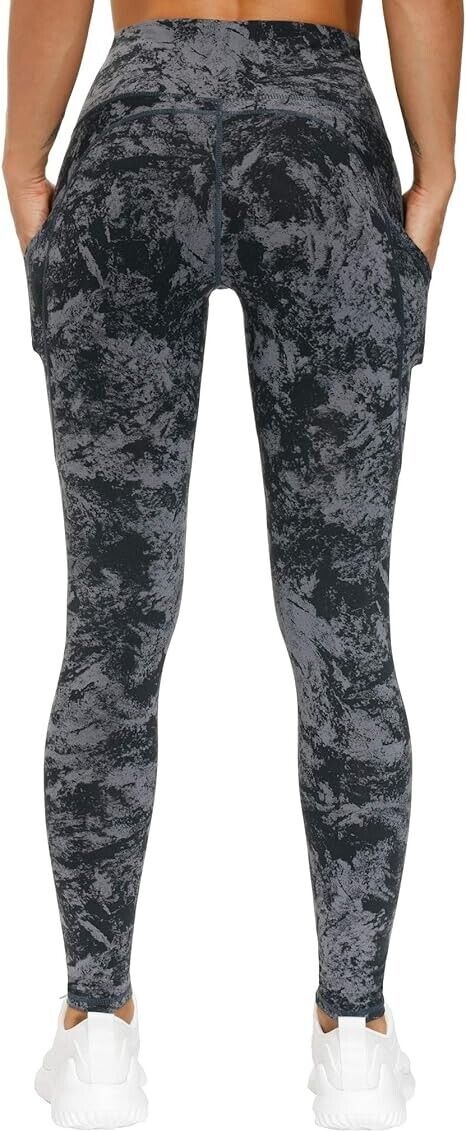 THE GYM PEOPLE Thick High Waist Yoga Pants with Pockets,Tummy Control Legging XL