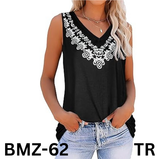 Women Tank Top Sleeveless Summer V-Neck Casual Loose Basic Tunic Blouses Tee XXL