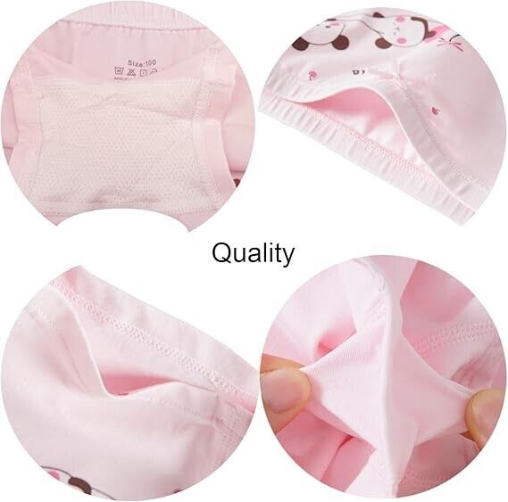 SYDMXWZ Big Girls Cotton Boy Shorts Toddler Panties Cute Panda Underwear 9-10 Yr