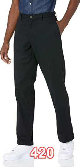 Amazon Essentials Mens Classic-Fit Wrinkle-Resistant Flat-Front Chino Pant 42x37