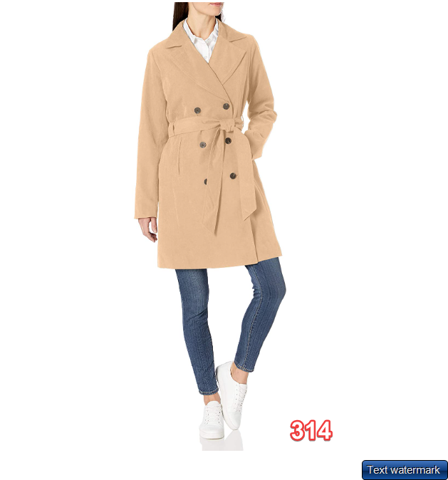 Amazon Essentials Women's Relaxed-Fit Water-Resistant Trench Coat Taupe M