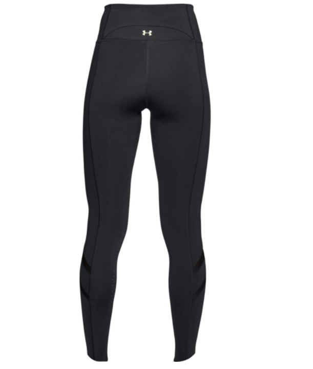 Under Armour Women's Breathelux Leggings, Black (001)/Metallic Gold, Small