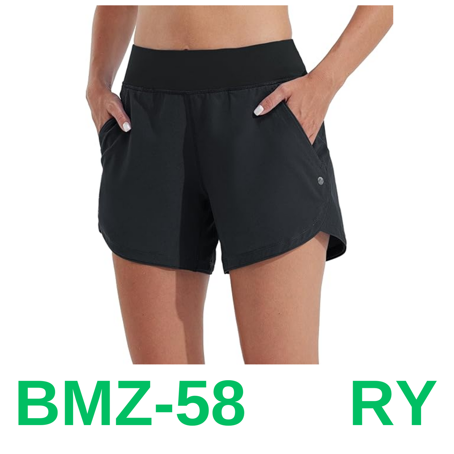Willit Women's 5" Swim Board Shorts Quick Dry Beach Swimming Shorts, 10