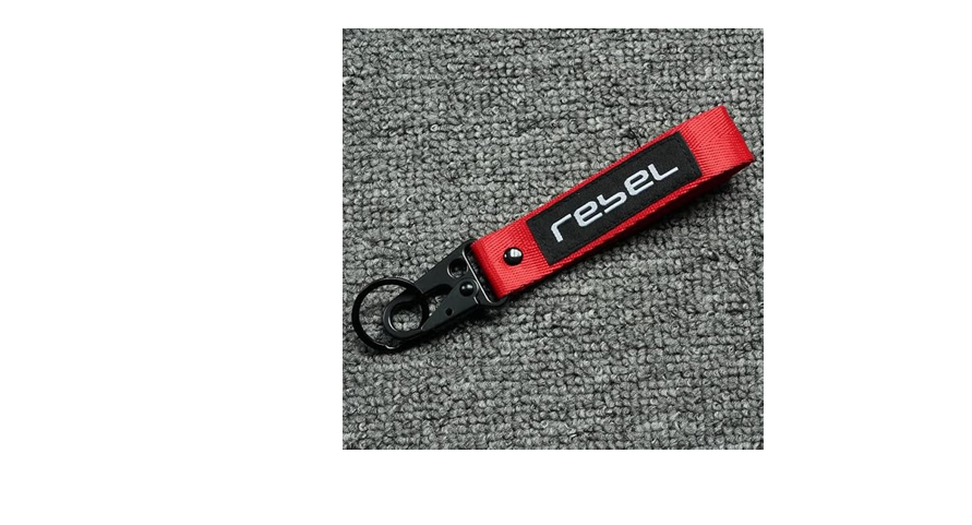 XIDAODIT Motorcycle Keychain Key Ring Pendat Holder Moto Embroidery Keyring