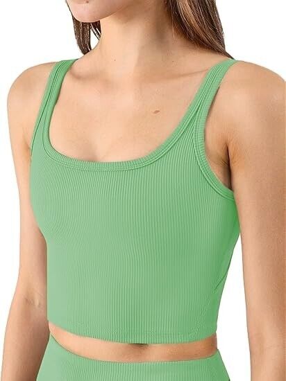 Chilylori Womens Sports Bras Workout Tops for Women Tank Tops for Women, Green S