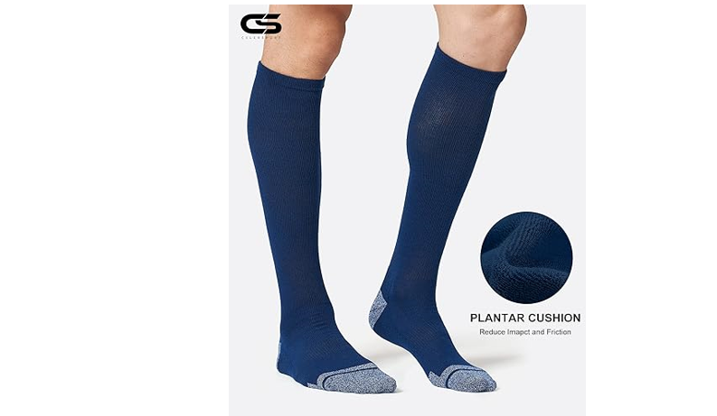 CS CELERSPORT 2 Pack Baseball Softball Soccer Socks Over the Calf Sports Tube, S